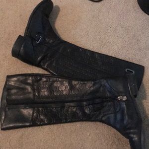 Black riding boots